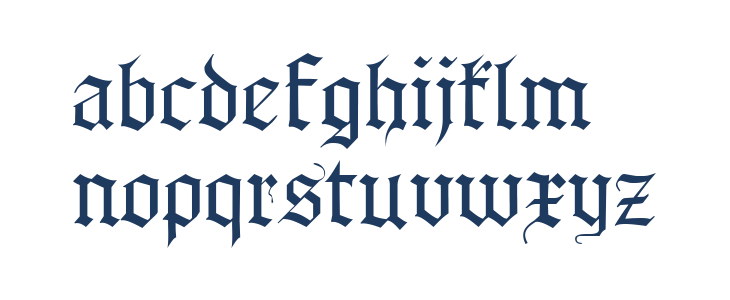 Gothenburg Fraktur Alt Lowercase