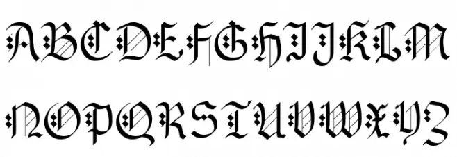 Gothenburg Fraktur UMZ1 Fuentes MAYÚSCULAS
