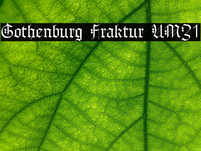 Gothenburg Fraktur UMZ1 Example 1