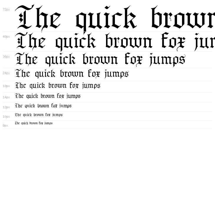 Gothenburg Fraktur UMZ1 Waterfall