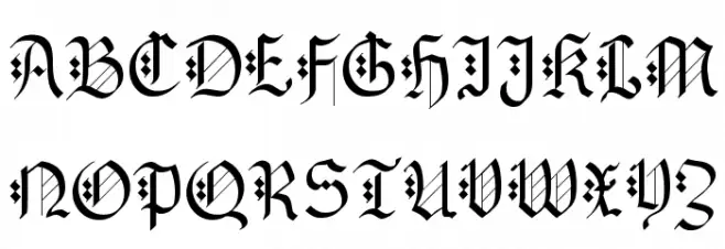 Gothenburg Fraktur Fuentes MAYÚSCULAS