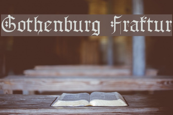 Gothenburg Fraktur Font examples