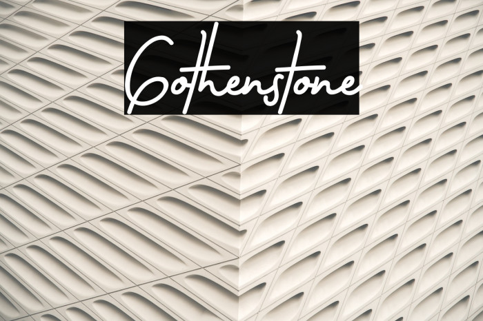Gothenstone Font examples