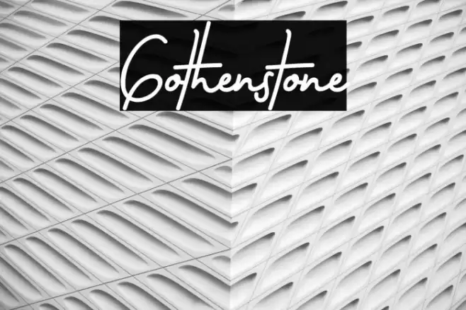 Gothenstone Caratteri examples