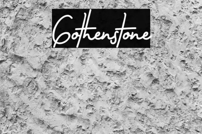 Gothenstone Caratteri examples