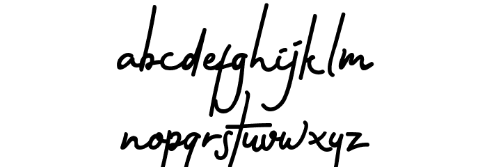 Gothenstone Font LOWERCASE