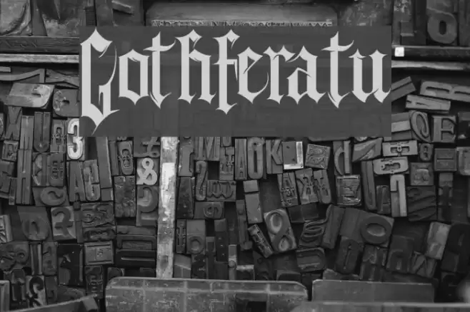 Gothferatu Font examples
