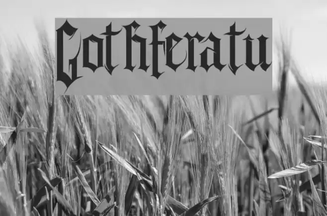 Gothferatu Font examples
