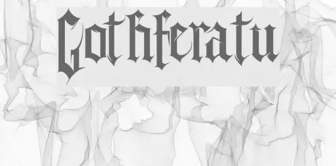 Gothferatu Font examples