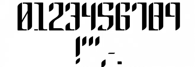 Gothic 45 Font OTHER CHARS