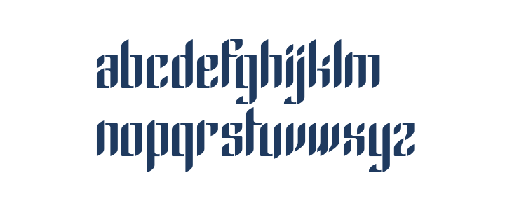 Gothic 45 Lowercase