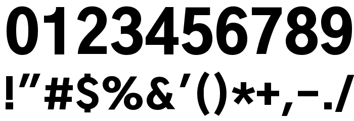 Gothic A1 Black Font OTHER CHARS