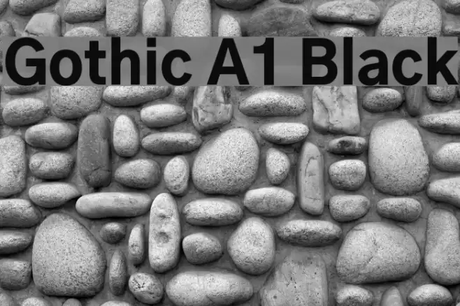 Gothic A1 Black Font examples