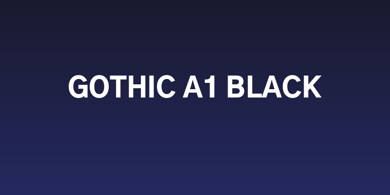 Gothic A1 Black Social Header