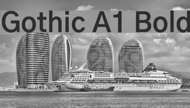 Gothic A1 Bold Font examples