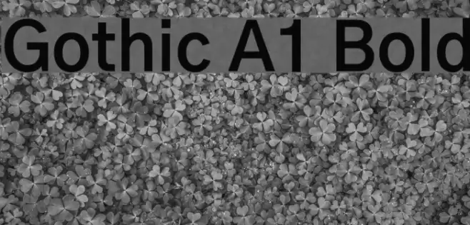 Gothic A1 Bold Font examples