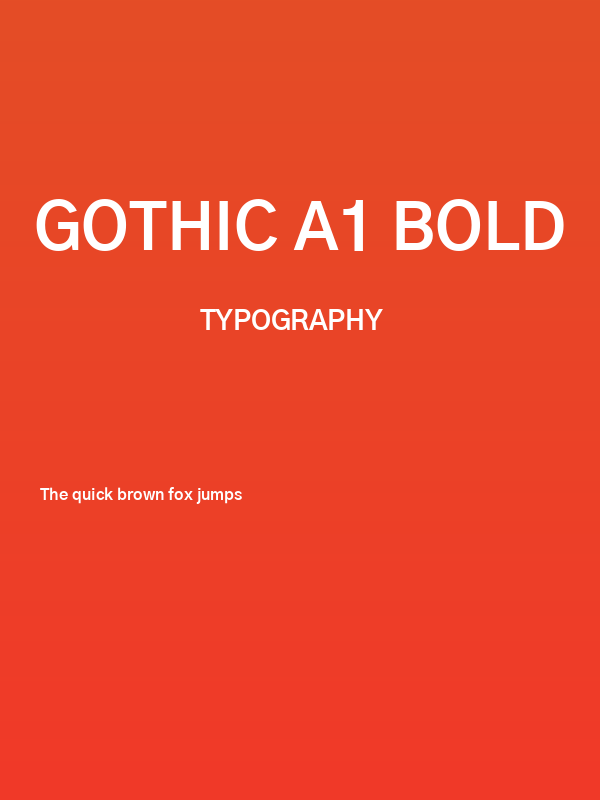 Gothic A1 Bold Poster