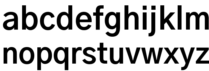 Gothic A1 Bold Font LOWERCASE