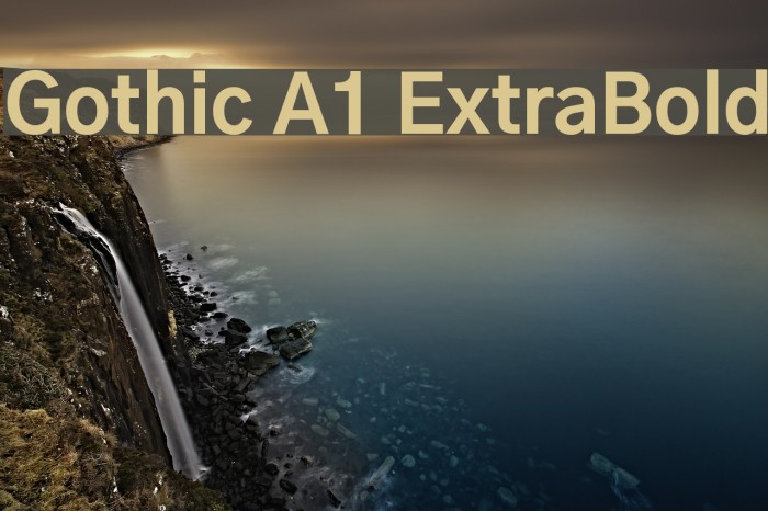 Gothic A1 ExtraBold Font examples