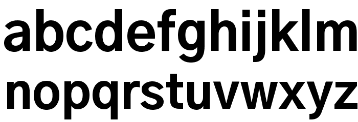 Gothic A1 ExtraBold Font LOWERCASE