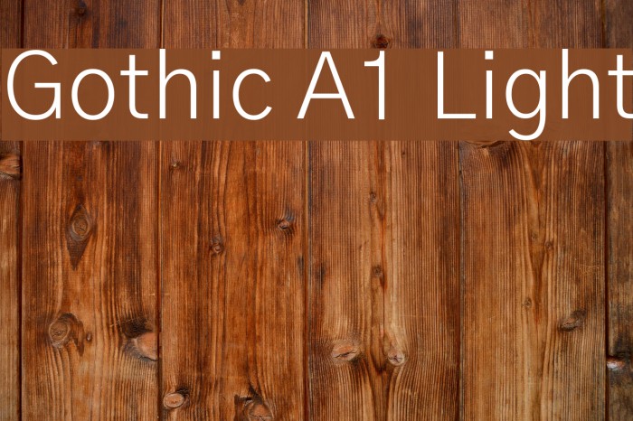 Gothic A1 Light Font examples