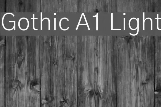 Gothic A1 Light  examples