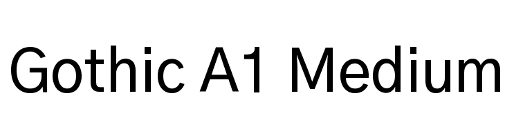 Gothic A1 Medium Font