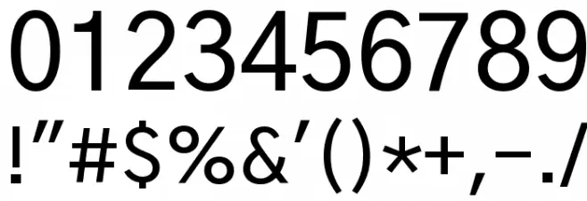 Gothic A1 Medium Font OTHER CHARS