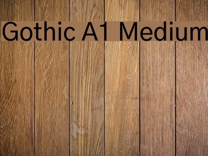 Gothic A1 Medium Font examples