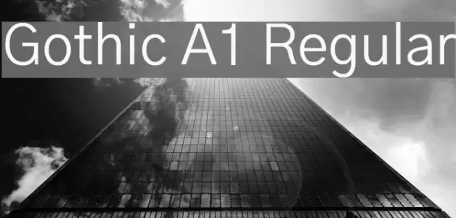 Gothic A1 Regular Font examples