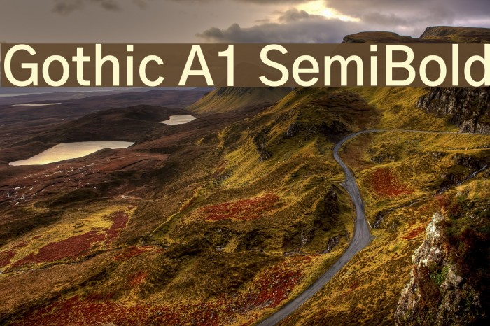 Gothic A1 SemiBold Font examples