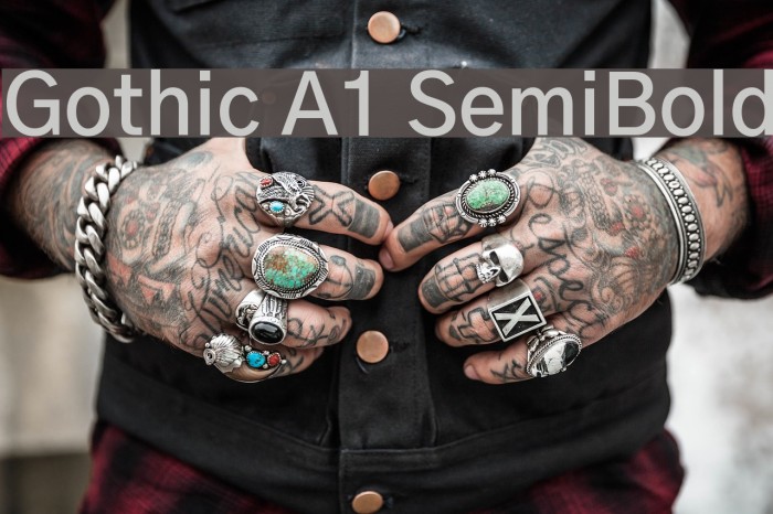 Gothic A1 SemiBold Font examples