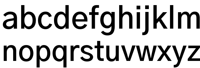 Gothic A1 SemiBold Font LOWERCASE