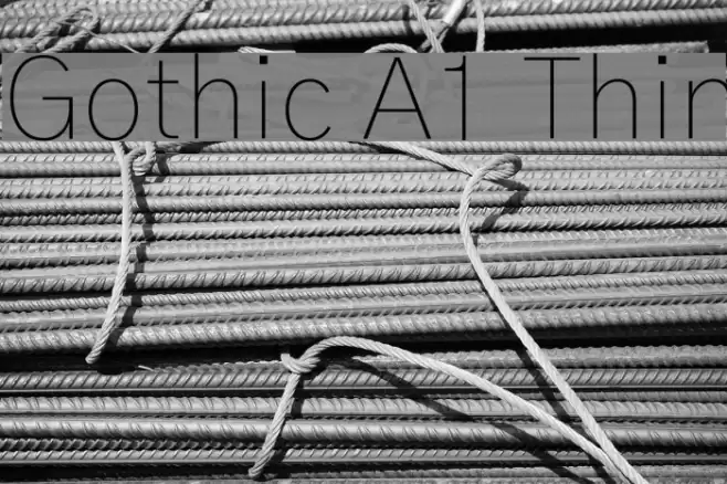 Gothic A1 Thin Font examples