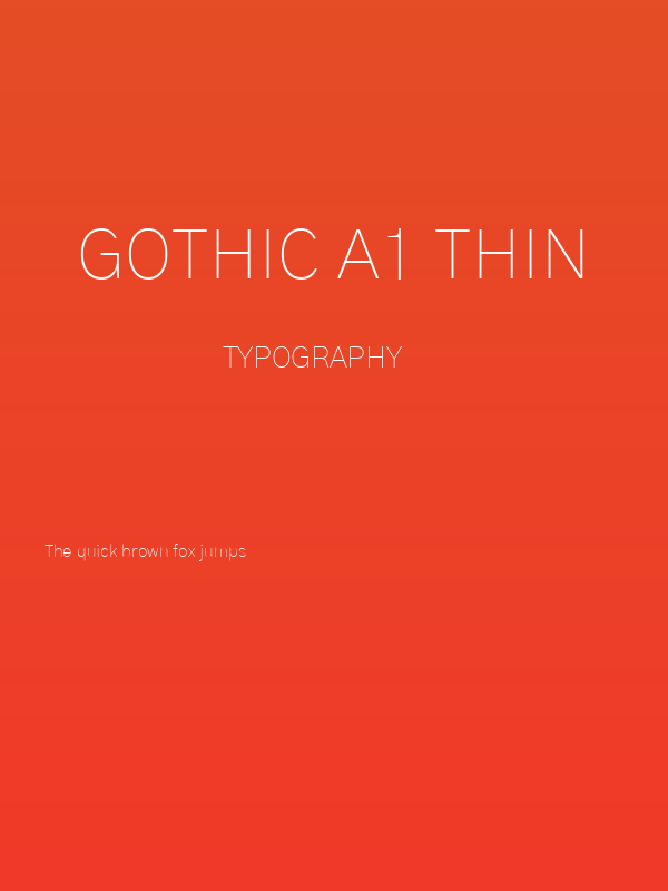 Gothic A1 Thin Poster