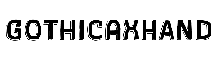 Gothic AX Hand  les polices de caractères gratuit tlcharger