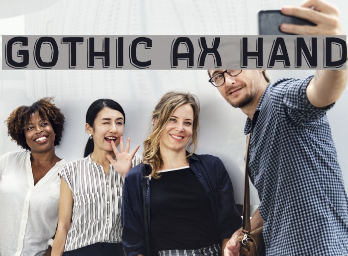 Gothic AX Hand Font examples