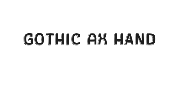 Gothic AX Hand Logo