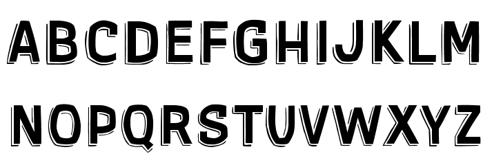 Gothic AX Hand Font LOWERCASE