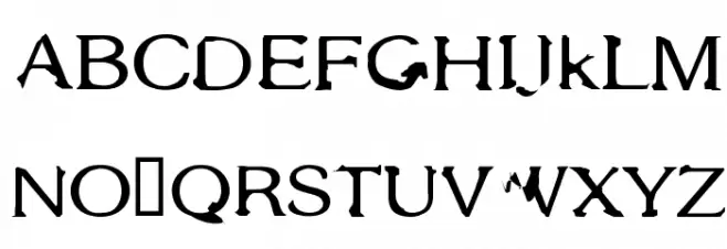 Gothic Alarm Clock Шрифта ВЕРХНИЙ