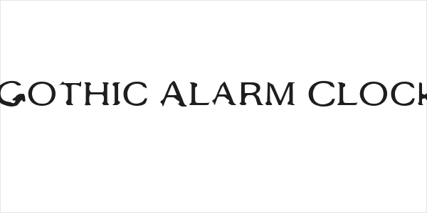 Gothic Alarm Clock Logo