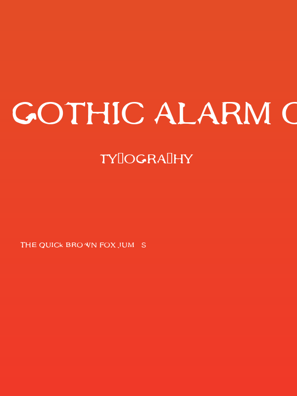 Gothic Alarm Clock Poster