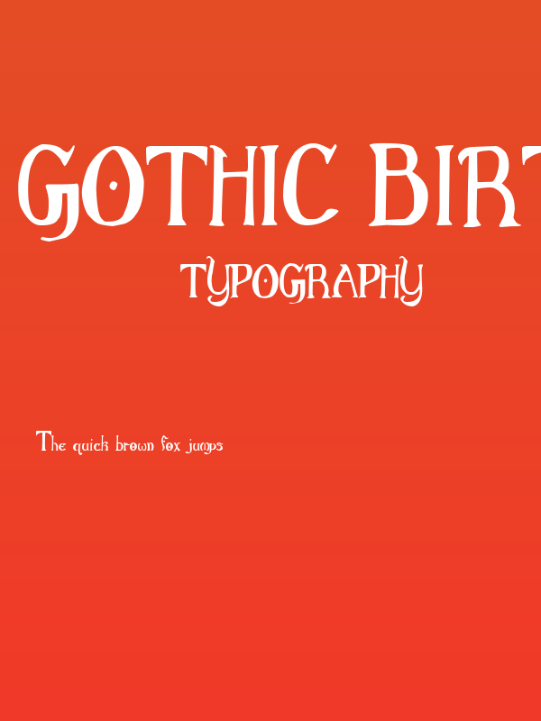 Gothic Birthday Cake Poster