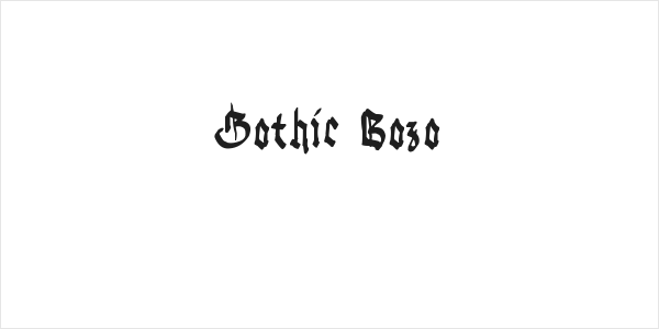 Gothic Bozo Logo