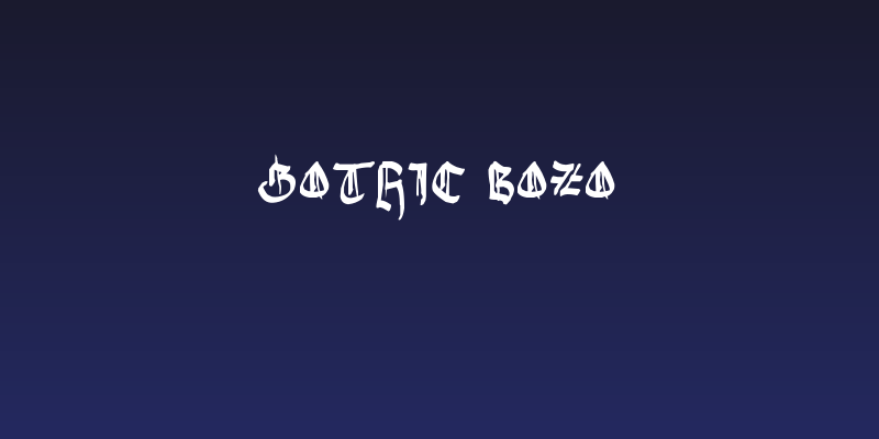 Gothic Bozo Social Header