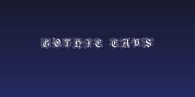 Gothic Caps Social Header