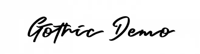 Gothic Demo  Free Fonts Download
