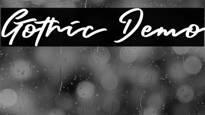 Gothic Demo Шрифта examples