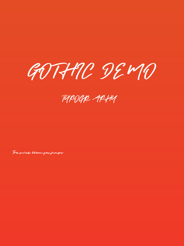 Gothic Demo Poster