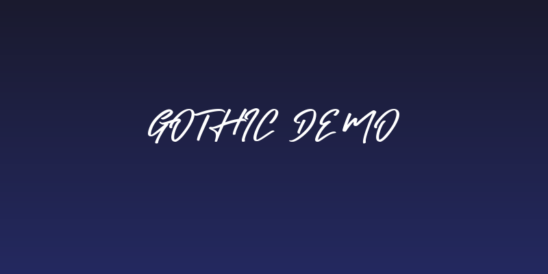 Gothic Demo Social Header